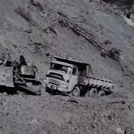 ALBUM - Clearing slips Upper Buller Gorge 1968 quake taken out of Bell helicopte