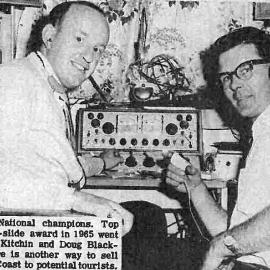 National Champions - Top NZ Tapeslide award in 1965 went to Harry Kitchen and Doug Blackburn