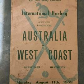 Australia v West Coast hockey game, Greymouth, 1952 *PHOTO ALBUM*