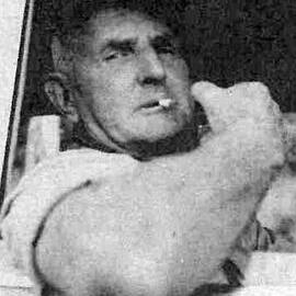 Dairy Board Worker, Jack Graham,waiting for the railcar to get off the Tarammakau bridge .1966.