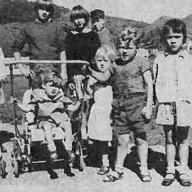 Children from Shakespeare Street Family Home at the Industries Fair.Greymouth.1966.