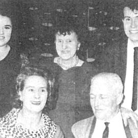Congratulations Steve on your 21st - Valda, Mrs Aicken,Steve with Mr and Mrs Hardy Browning.August 1966.