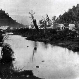 Lord Street Greymouth, before and after Tidal Creek was filled in *PHOTO ALBUM*