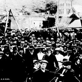 LAYING THE FOUNDATION STONE OF THE NEW METHODIST CHURCH AT GREYMOUTH