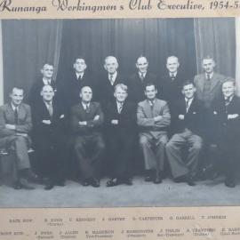 Runanga Workingmen's Club executive 1954 - 1955
