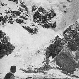 Whymper Glacier -  Headwaters of the Whataroa river.1939.