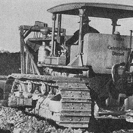  Bulldozer at work, Jacobs River.1938.