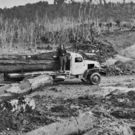 Molloy's GMC truck with a big log or two