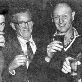 Arthur Foster of Matai, Tex Egan of Haupiri,Archie Christy of Moonlight,Duncan Hardie of Greymouth.Moonlight Centennial.1865 - 1965.
