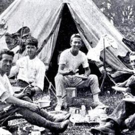 ALBUM - Sharkfishers` camp near Punakaiki.1927-02-03.