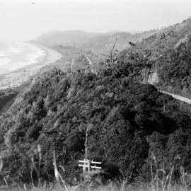 Coast road north of Granity, 1929.