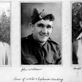 Charles, John and Harold - sons of Walter and Euphemia Harding.Hokitika.ca.1940`s.