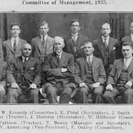 COMMITTEE OF MANAGEMENT, RUNANGA CO - OP. 1933.