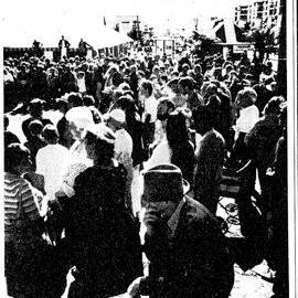Wildfoods Festival in central Hokitika, 1990