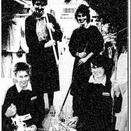 Trapping a ferret at the Deka store, Westport, 1992