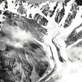  A glacier between Whataroa and Franz Josef of the Main Divide, Westland.1934.