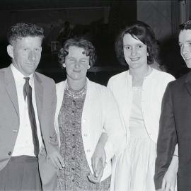  Jim Manera and Elsie Manera , with Dianne and Ken Smith - Ross Christmas tree fund annual dance in 1964.