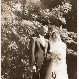 Betty and Albert Dense Wedding day Dec 1940