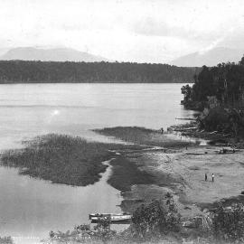 Lake Mahinapua near Hokitika ca.1879-1898.