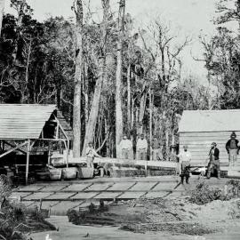 Sluicing on the West Coast.ca.1870`s.
