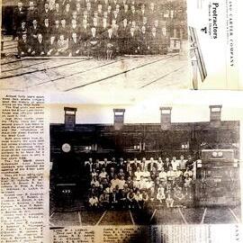  Elmer Lane staff when it opened in June 1928 and Elmer Lane locomotive depot ,February 9th 1969