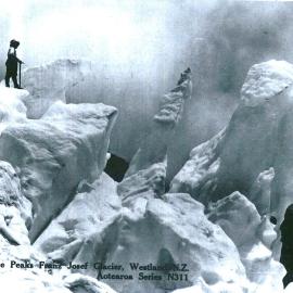 Ice Peaks, Franz Josef Glacier, Westland, N.Z.