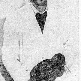 Injured kiwi with vet J Moore