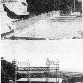 Dillmans hydro scheme and Greymouth sub station under construction, 1978