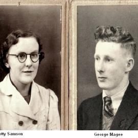 Betty Samson 1921-2004 and husband George Ernest James Magee 1922.