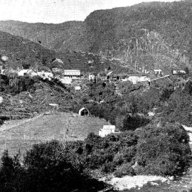 Lyell, a well known West Coast gold mining township.1906.