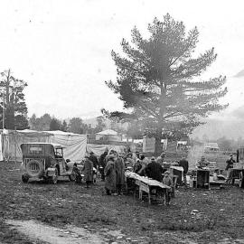 The camp at Murchison where refugees were accommodated when their houses became unsafe due to the Murchison Earthquake.1929.