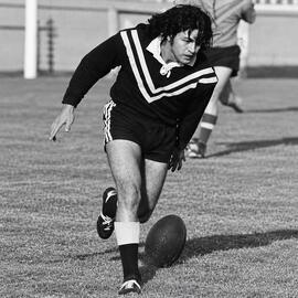 John (top Cat) Low  - Scoring another one for Runanga. ca. 1968.