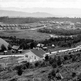 Looking south west across the mining township of Waiuta.ca.1930`s.