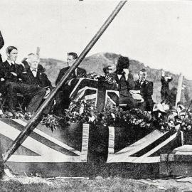 Foundation-Stone Laid For The War Memorial Cenotaph At Greymouth.