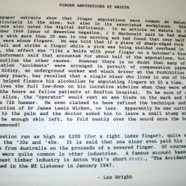 Finger amputations were common in Waiuta.