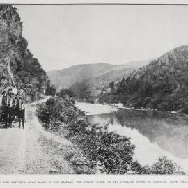 Buggy beside the Buller River.