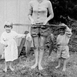 Woodpecker Bay at the Bach, 1961.