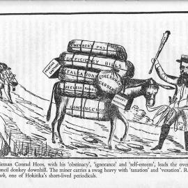 Cartoon from  "Miners and Militants, Politics in Westland", 1975.