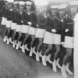 Sailorettes Marching Team, Greymouth, 1968-69.