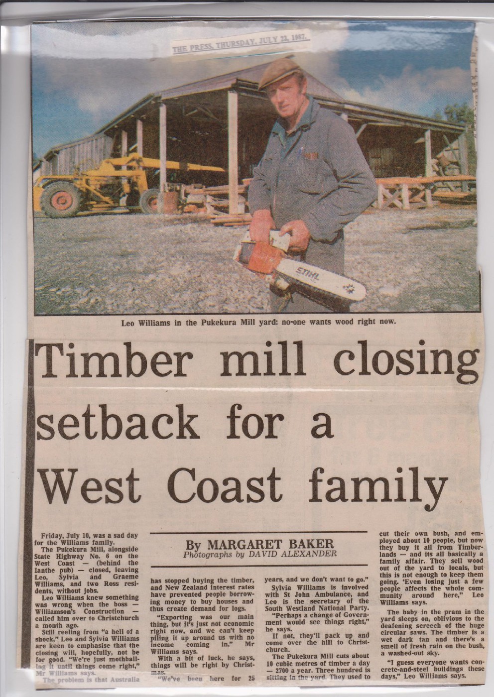 Pukekura mill closure