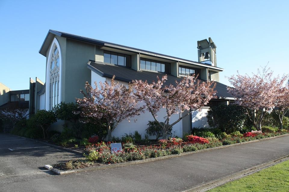 Building of the new Catholic Church in Greymouth