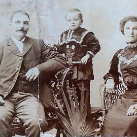 Vincent, Amy and Vincie Nielsen, Seddonville 1904.