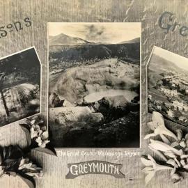 A New Year card,to Mrs John McGregor of Blacks Point from the Cornwall family.ca.1900.